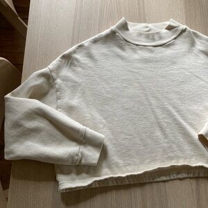 Pansy Co Cropped Fleece crewneck